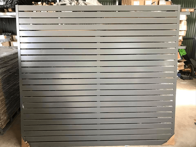 Anpassung Garten dekorative Metall Aluminium Privatsphäre horizontale Lamellen Bildschirm Zaun Panel